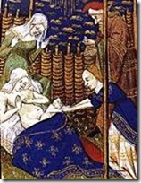 Woman giving birth