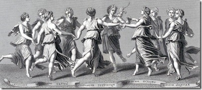 The Nine Muses of greek mythology